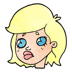 cartoon doodle of a sad girl