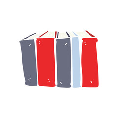 flat color style cartoon books