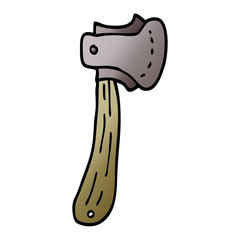 cartoon doodle long axe