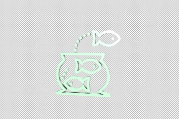 light green Challenge 3D illustration on transparent background