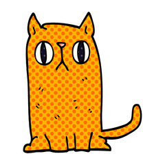 cartoon doodle funny cat