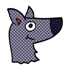 cartoon doodle happy dog