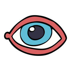 cartoon doodle eye staring