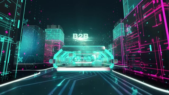 Professional Marketing with digital technology concept