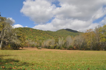 Mountains in October
Leaves begin to fsall.
