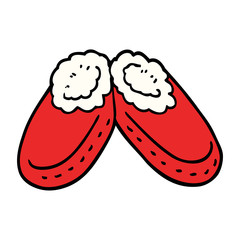 cartoon doodle comfy slippers