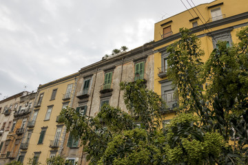 Streets of Naples old town Italy