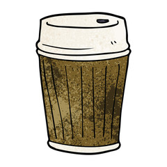 cartoon doodle coffee cup