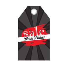 Isolated black friday label. Vector illustration design