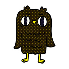 cartoon doodle owl
