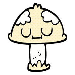 cartoon doodle cute mushroom