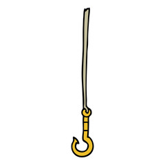 cartoon doodle hook