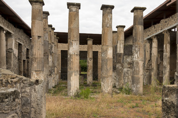 The ruins of pompeii italy