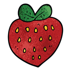 cartoon doodle strawberry fr