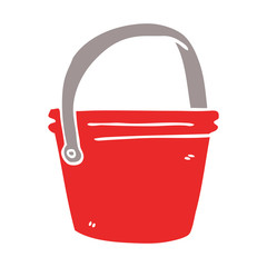 cartoon doodle bucket