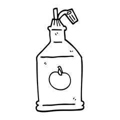 line drawing cartoon tomato ketchup