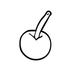 line drawing cartoon cherry