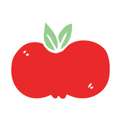 cartoon doodle apple