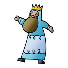 cartoon doodle wise king