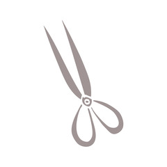 cartoon doodle scissors