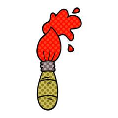 cartoon doodle paint brush