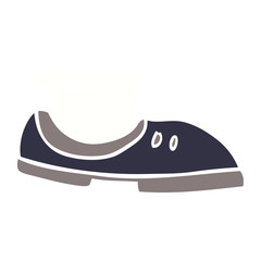 cartoon doodle shoe with sock
