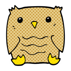 cartoon doodle owl