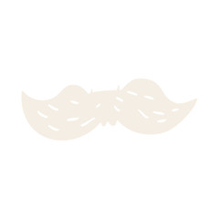 cartoon doodle mans mustache
