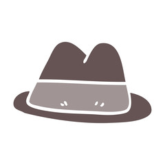 cartoon doodle hat