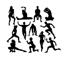 Sport Activity Silhouettes, art vector design