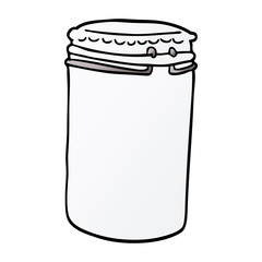 cartoon doodle storage jar