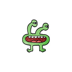 cartoon doodle monster