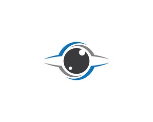 Eye logo vector icon