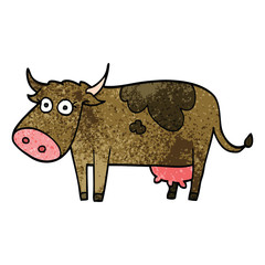 cartoon doodle farm cow