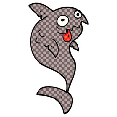 cartoon doodle deadly shark
