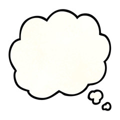cartoon doodle thought cloud