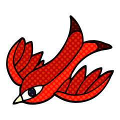 cartoon doodle tattoo swallow symbol