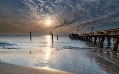 Sunset Seascape and the Jetty