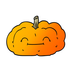 cartoon doodle happy pumpkin