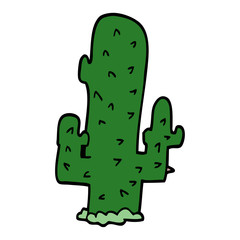 cartoon doodle cactus