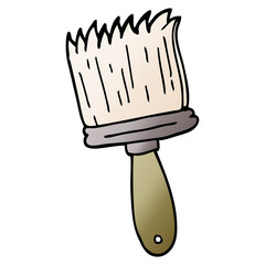 cartoon doodle paint brush