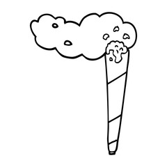 line drawing cartoon joint