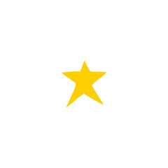 Fototapeta premium flat color style cartoon star symbol
