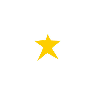 flat color style cartoon star symbol