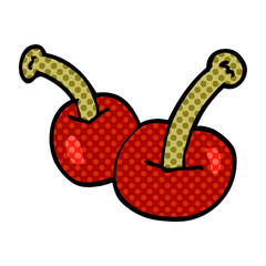 cartoon doodle cherry