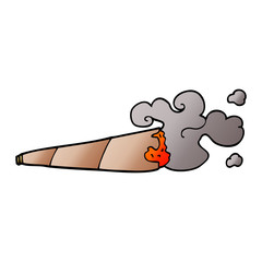 cartoon doodle rolled cigarette
