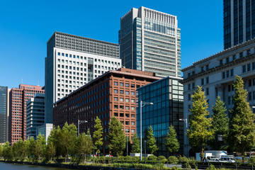 (東京都ｰ都市風景)丸の内オフィスビル街４