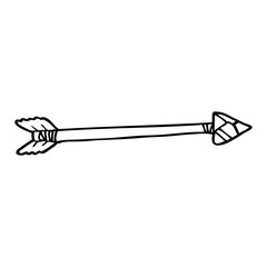 line drawing cartoon arrow