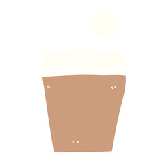 cartoon doodle coffee cup