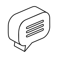 speech bubble message icon